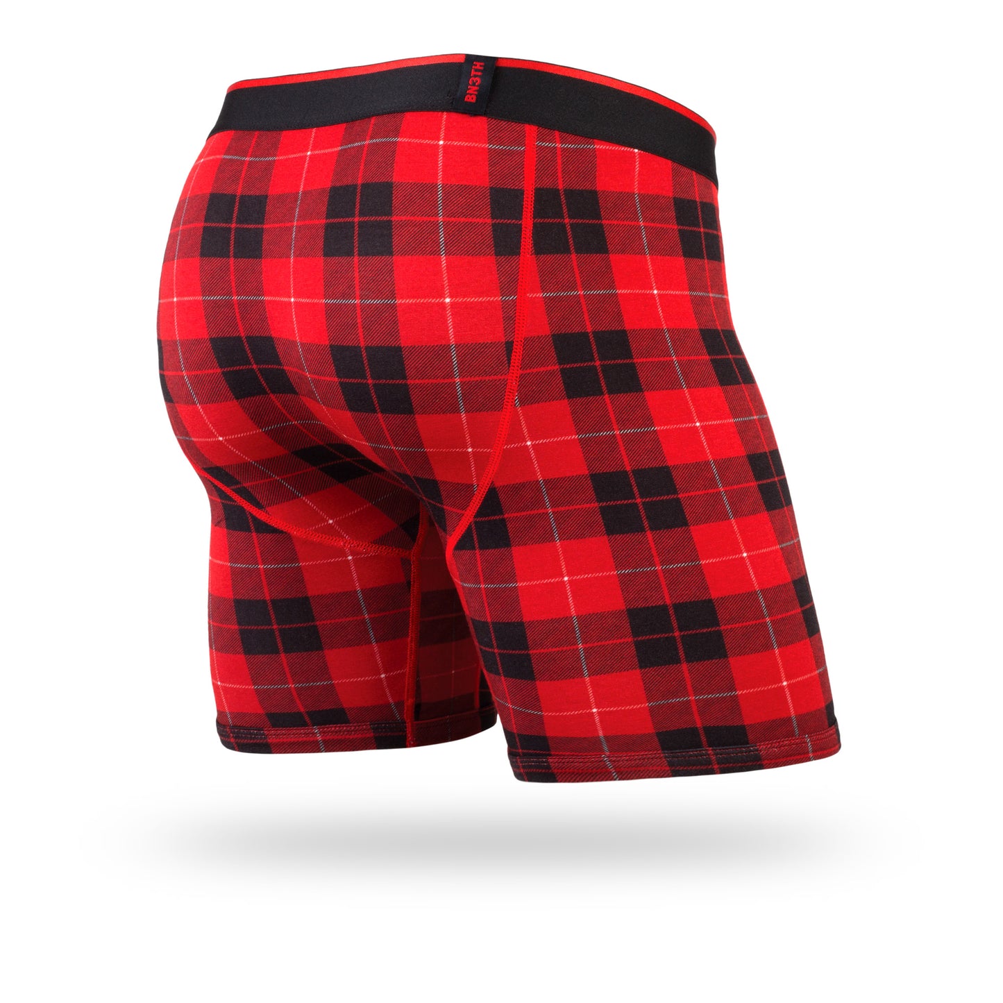 BN3TH MEN'S CLASSIC BOXER BRIEF: FIRESIDE PLAID RED